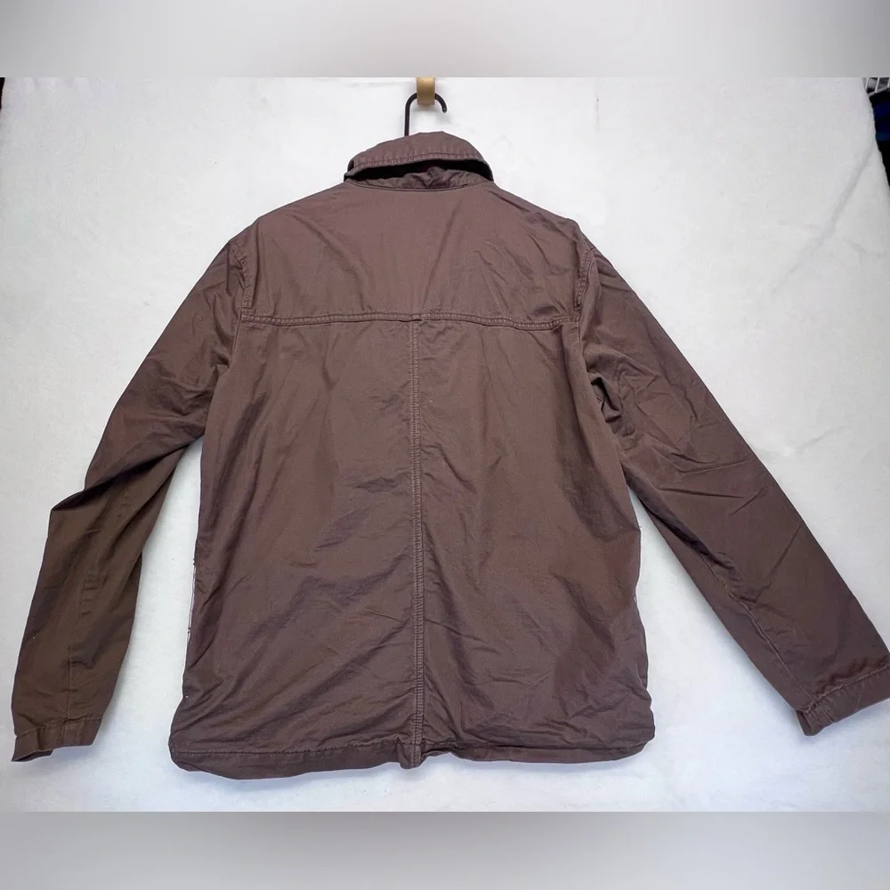Zara‎ Men’s Twill Utility Coat Brown-Small